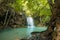 Waterfall beautiful (erawan waterfall) in kanchanaburi province