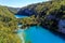 Waterfall and Beautiful Natural Landscapes in Plitvice Lakes National Park