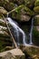 Waterfall on the black stream in Hejnice