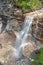 Waterfall in Bletterbach gorge