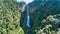 waterfall blue in brazil with 14 waterfalls in corupa one of the last areas of the Atlantic forest in Brazil.