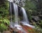 Waterfall in Brisbane Water national park near Pearly Ponds in Australia