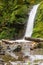 Waterfall in British ancient woodland