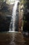 The Waterfall Cachoeira Caverna in Brazil