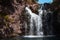 Waterfall of Calheta Levada. Madeira