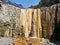 Waterfall called `Cascada de Colores` on the island of La Palma