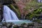 Waterfall in the canyon