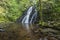 Waterfall Cascade de la Roche near Cheylade, French highlands, France