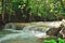 Waterfall Cascade at Erawan National Park in Thailand