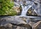 Waterfall cascades le gurne dell`alcantara in sicily - italy