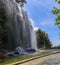 Waterfall at Castle Hill or Colline du Chateau in Nice, South of France