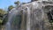 Waterfall of Castle Hill in Nice, power of nature, beautiful landmark in France