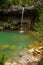 Waterfall in Catalonia surrounded by beautiful forests