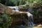 Waterfall in Catalonia surrounded by beautiful forests