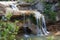 Waterfall in Catalonia surrounded by beautiful forests