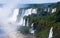 Waterfall Cataratas del Iguazu on Iguazu River, Brazil