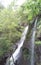 Waterfall between chestnut and oak trees, arzua, la coruÃ±a, spain, europe
