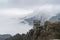 Waterfall cloud in lushan mountain