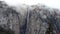 Waterfall And Clouds Yosemite National Park California