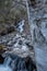 Waterfall in the Comapedrosa Natural Park in Arinsal, La Massana, Andorra