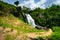 Waterfall - countryside landscape in a village in Cianjur, Java, Indonesia