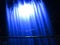 Waterfall curtain dark blue lighted behind by night