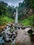 Waterfall curug sewu, Karanganyar, Central Java