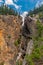 Waterfall descending from Sinclair Canyon and the Redwall Fault at Radium, BC