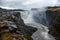 Waterfall Dettifoss in september in Iceland