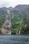 waterfall at Doubtful Sound Fiordland National Park New Zealand