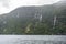 waterfall at Doubtful Sound Fiordland National Park New Zealand