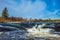 Waterfall drain on the Winnipeg River