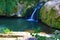 Waterfall at Dryanovo river Balkans Bulgaria