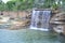 Waterfall in elephant enclosure