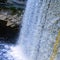 Waterfall in Estonia. Jagala the highest natural cascade in Estonia