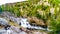 Waterfall in the Firehole River at the Firehole Canyon Road in Yellowstone National Park