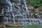 Waterfall flowing slow shutter speed