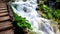 Waterfall in forest, croatia, plitvice lake