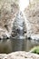 waterfall in forest, photo as a background taken in Nicoya, Costa rica central america , montezuma beach