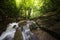 Waterfall forest stones stream jungle