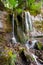 Waterfall an forest stream black forest summer