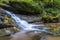 Waterfall in the Foreste Casentinesi NP in autumn, Tuscany, Ital