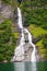 Waterfall Friaren Geiranger fjord, Norway