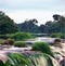 Waterfall in gabon