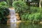 Waterfall in garden