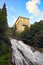 Waterfall Gasteiner Ache river in Bad Gastein