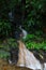 Waterfall at the Gilpin Trace in Tobago Main Ridge Rainforest Reserve in Trinidad and Tobago