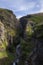 Waterfall Glymur in Iceland