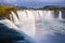 Waterfall Godafoss and Rainbow