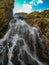 Waterfall with heavy flow of water in Bali Indonesia, Bali Waterfalls, Waterfall of Bali